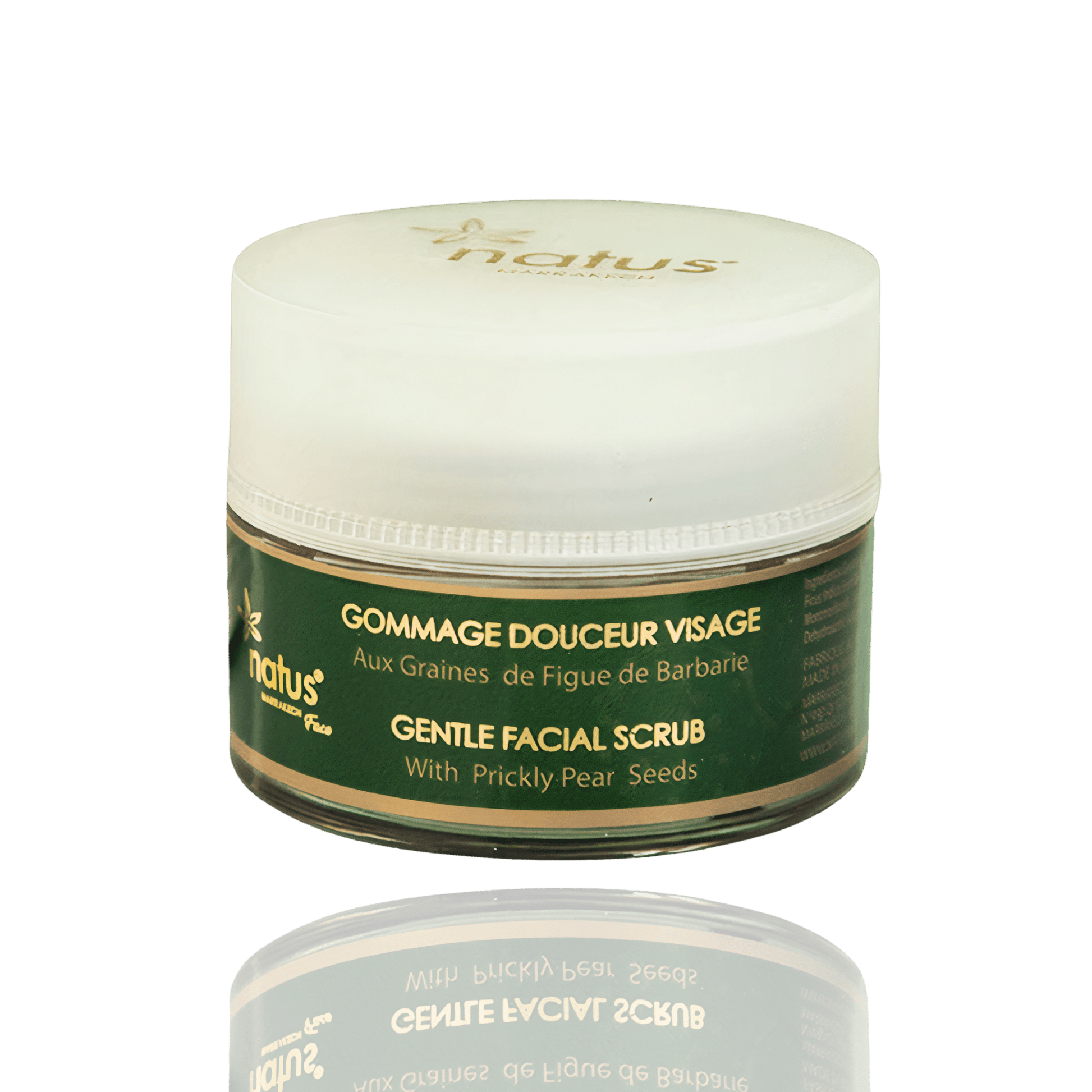 Gentle Facial Scrub - Prickly Pear & Argan Oil - 50ml - Moroccan Secrets